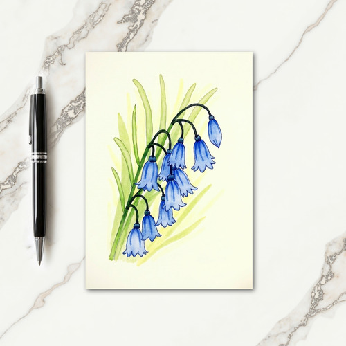 Watercolor Floral Cascade Card