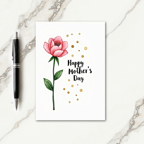Watercolor Floral Celebration Card