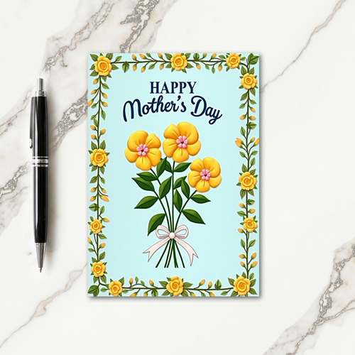Watercolor Floral Day Card