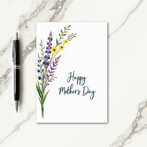 Watercolor Floral Greeting Card