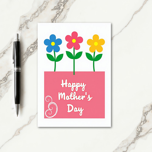 Watercolor Floral Happy Day Card