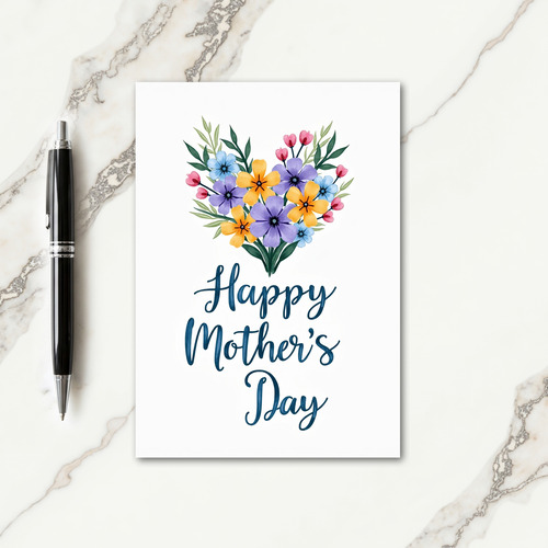 Watercolor Floral Love Card