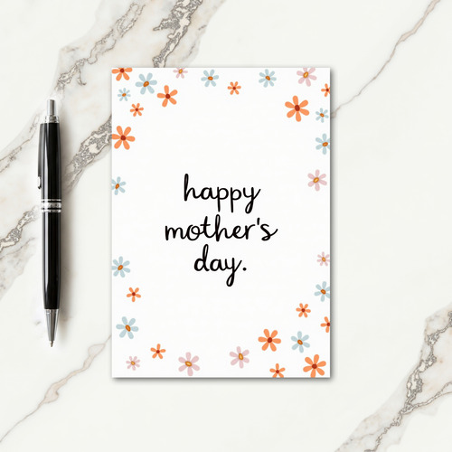 Watercolor Floral Mom Day Card