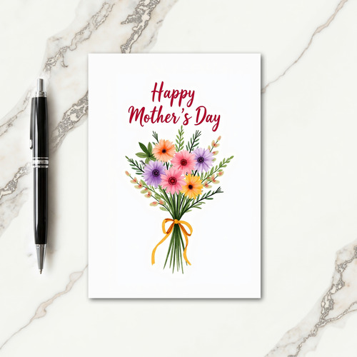 Watercolor Floral Pattern Card