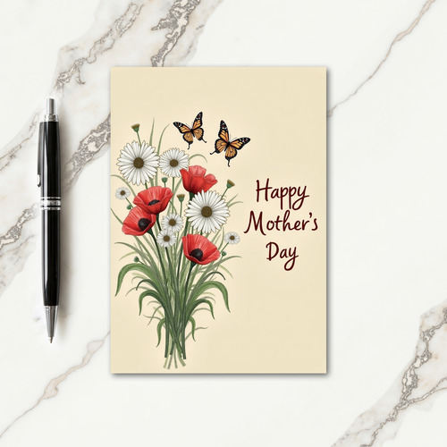 Watercolor Floral Wishes Card