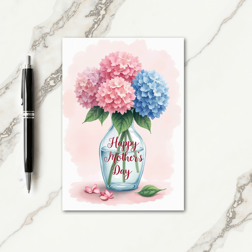 Watercolor Flower Bunch Card
