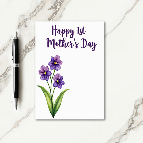 Watercolor Flower Card