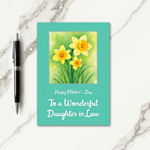 Watercolor Flower Mom Card