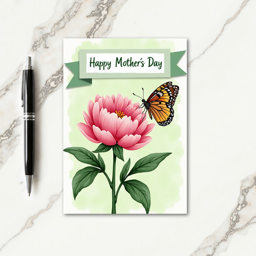 Watercolor Flower Pattern Card