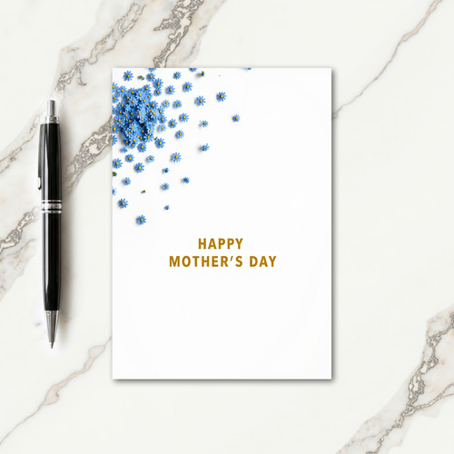 Watercolor Flowers Happy Mothers Card