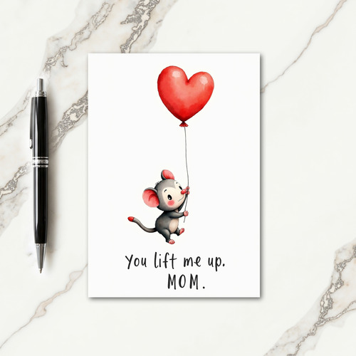 Watercolor Flying Love Mother Card