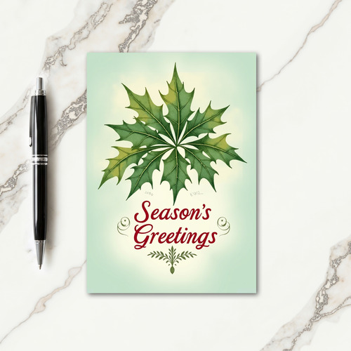 Watercolor Foliage Card