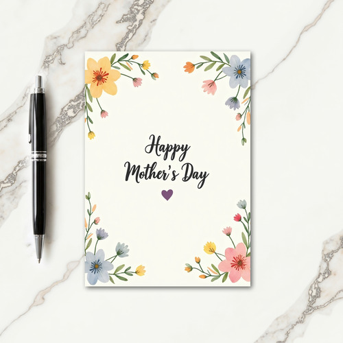 Watercolor Happy Day Card