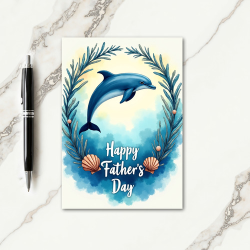 Watercolor Marine Mammal Card