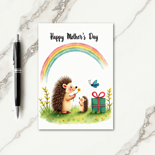 Watercolor Meadow Friends Card