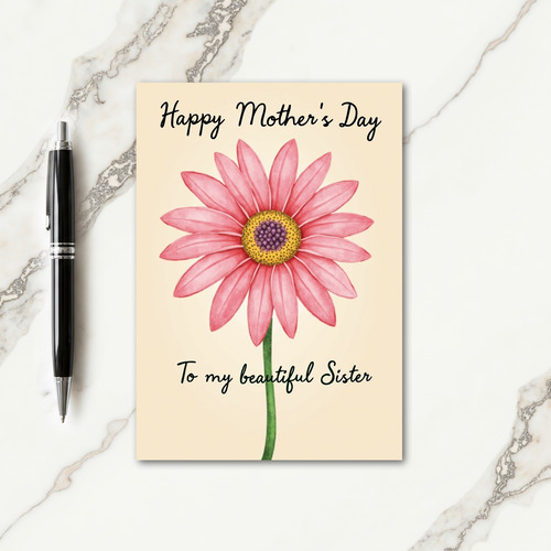 Watercolor Moms Day Bloom Card