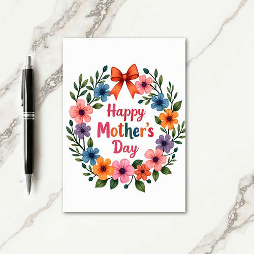 Watercolor Moms Day Card