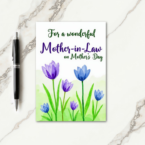 Watercolor Mother Card