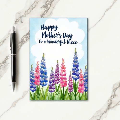 Watercolor Mothers Day Cloud Card