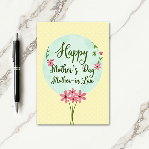 Watercolor Mothers Day Wishes Card