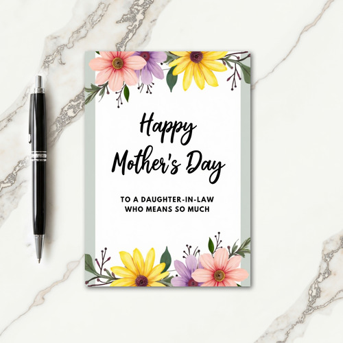 Watercolor Mothers Love Card