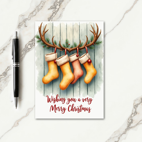 Watercolor Rustic Christmas Card thumbnail