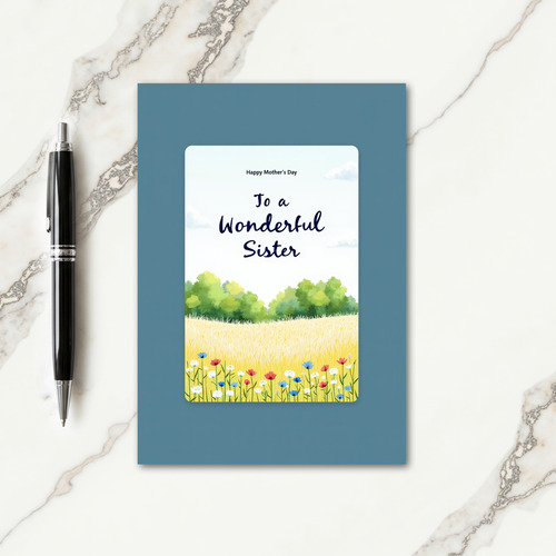 Watercolor Sky Mothers Day Card