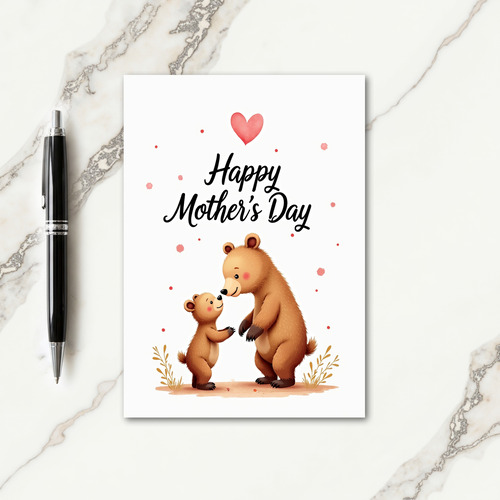 Watercolor Splatter Mothers Day Card