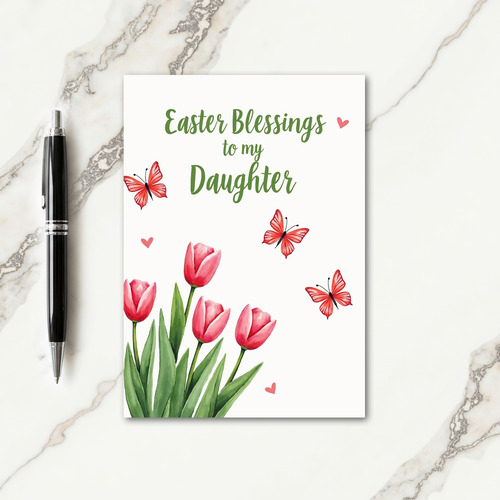 Watercolor Springtime Blooms Card