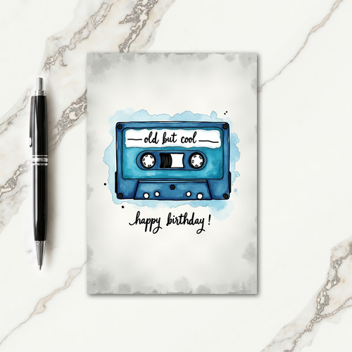 Watercolor Tape Birthday Card