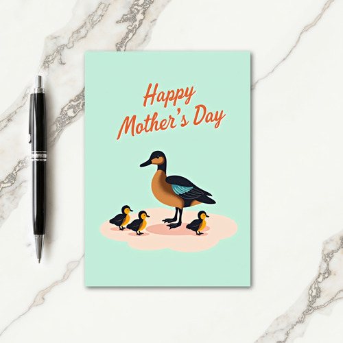 Waterfowl Mothers Day Art Card