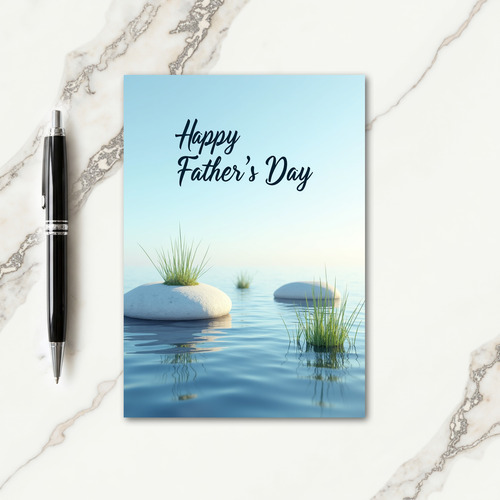 Waterscape Fathers Day Card