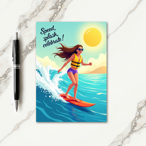 Watersports Birthday Card