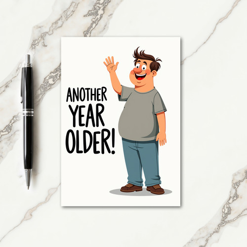 Waving Birthday Celebration Card