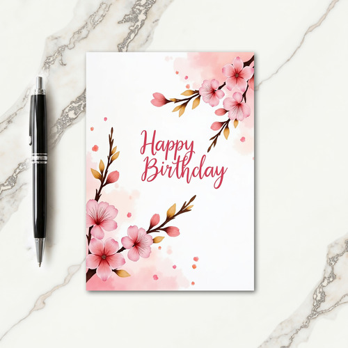 Wavy Botanical Greeting Card