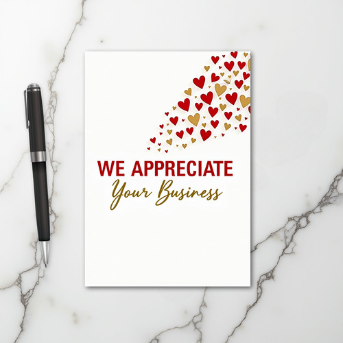 We Appreciate Your Business Card