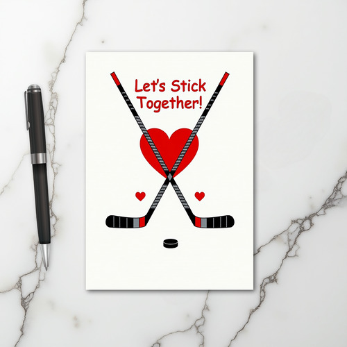 We Stick Together Hockey Card