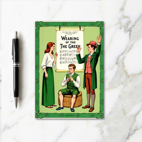 Wearing Green Music Card