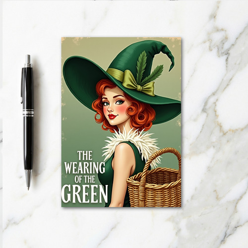 Wearing Of The Green Festive Card