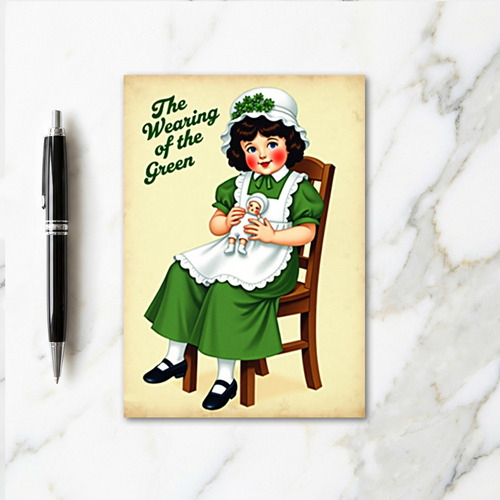 Wearing Of The Green Girl Card