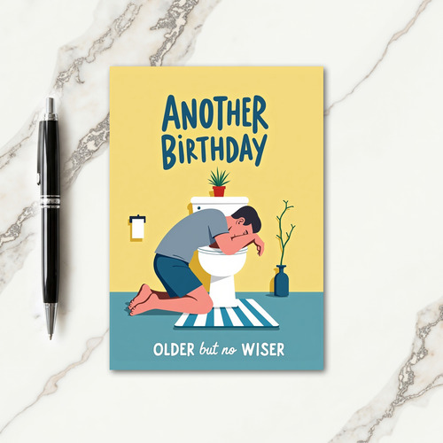 Weary Birthday Humor Card