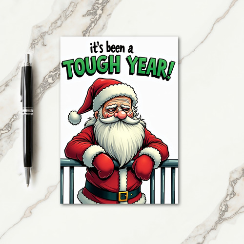 Tough Year Christmas Card