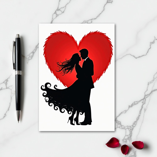 Wedding Couple Love Heart Card