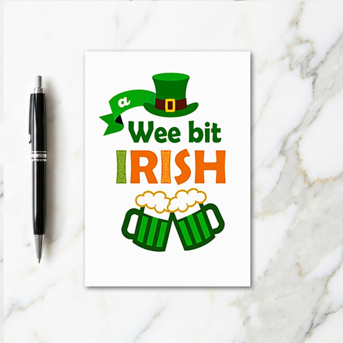 Wee Bit Irish Celebration Card
