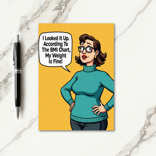 Weighty Humor Birthday Card