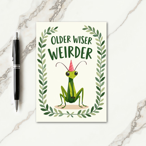 Weird Bug Birthday Card
