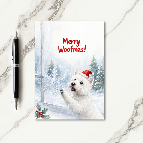 West Highland White Terrier Christmas Card