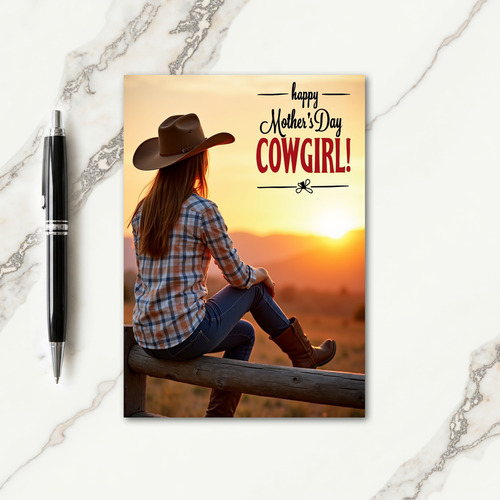 Western Dawn Mothers Day Card