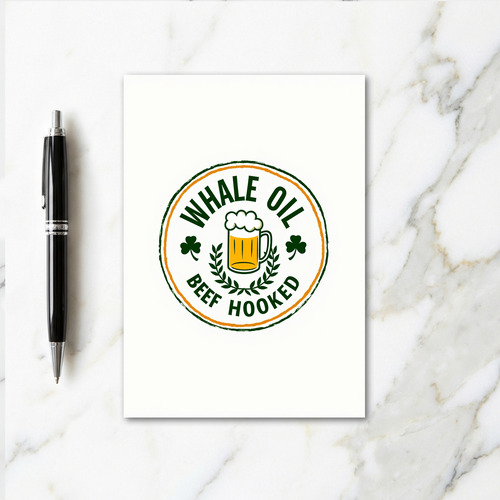 Whale Oil Beef Hooked Beer Card