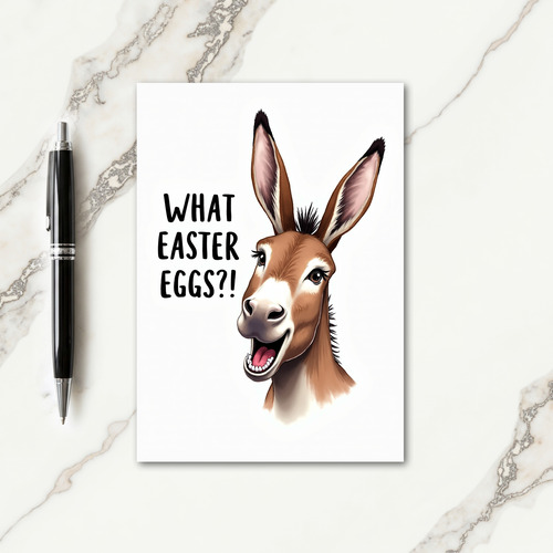What Easter Eggs Horse Funny Card